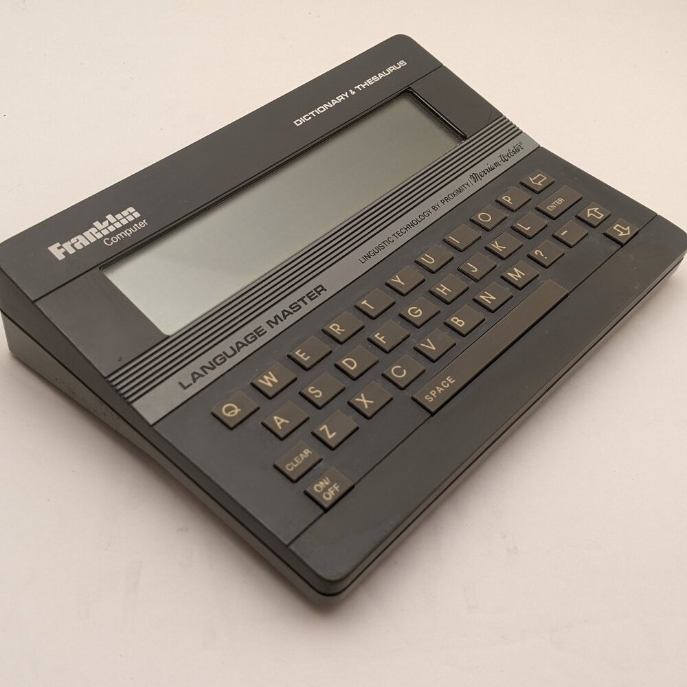 Franklin Computer Language Master Electronic Dictionary Thesaurus LM-2000